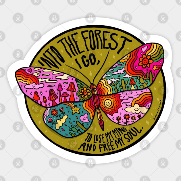 Into the Forest Sticker by Doodle by Meg
